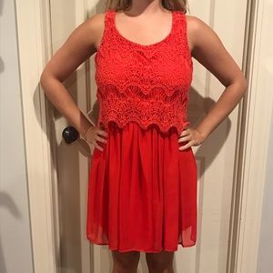 Gianni Bini Red Lace Dress